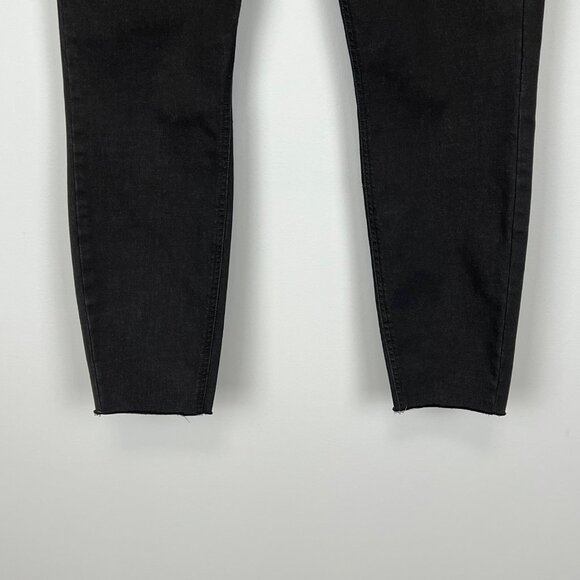 Pistola Womens Inez Black Paperbag Skinny Jeans Belted High Rise Raw Hem size 31 - Picture 8 of 15